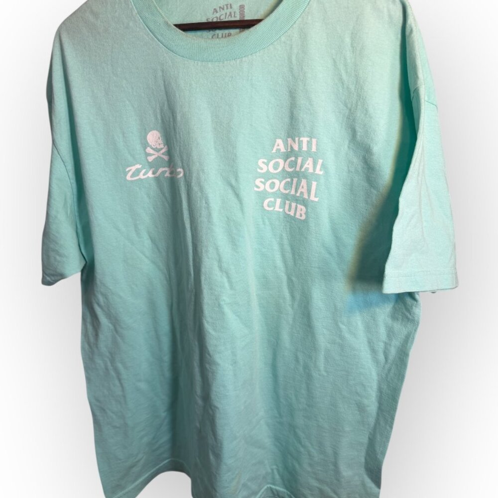 Anti Social Social Club x Neighborhood Collaboration Tee – Aqua Blue